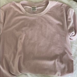 PINK velvet shirt